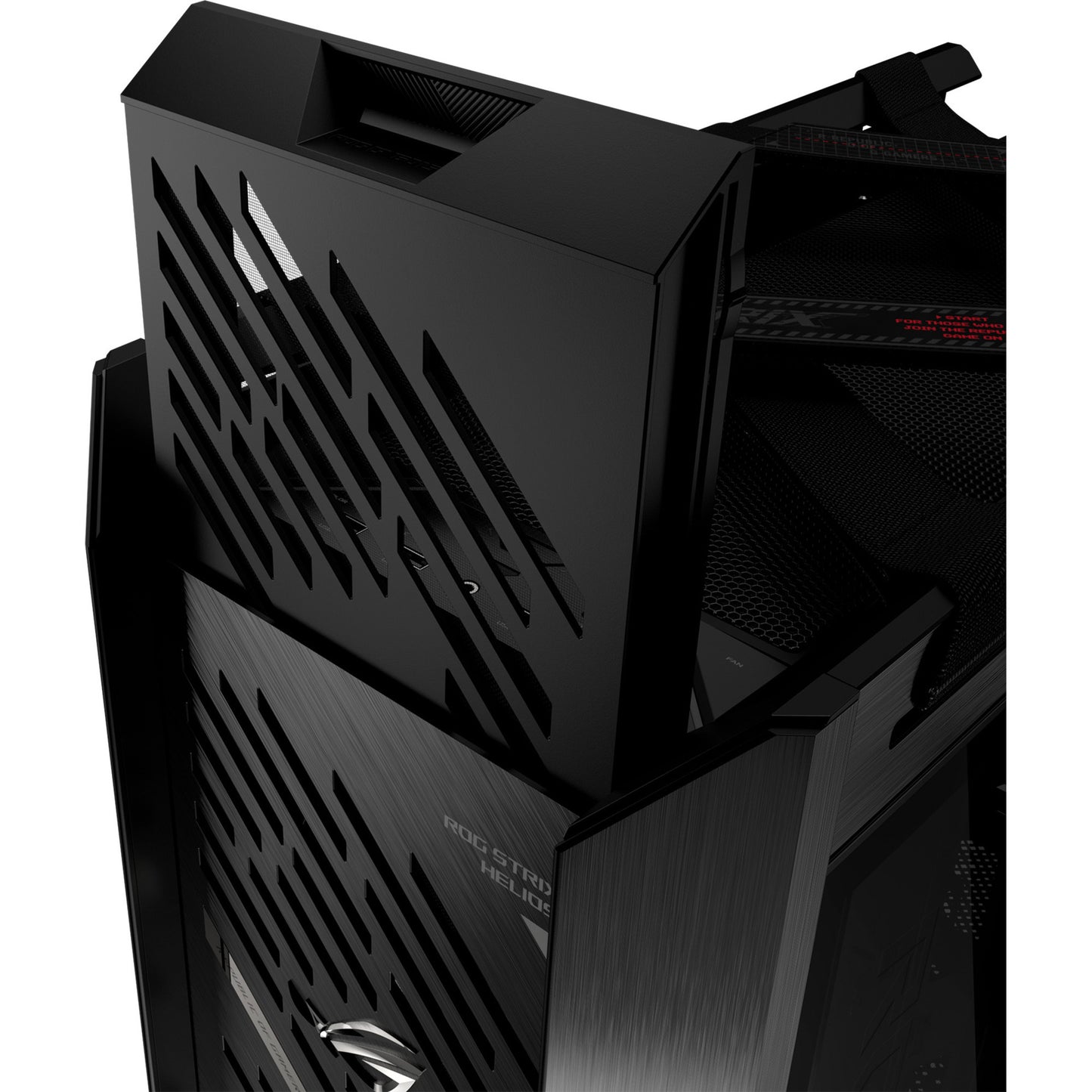 ASUS rog strix helios ii gx601s midi tower behuizing (zwart | 4x usb-a | 2x usb-c | rgb | tempered glass)
