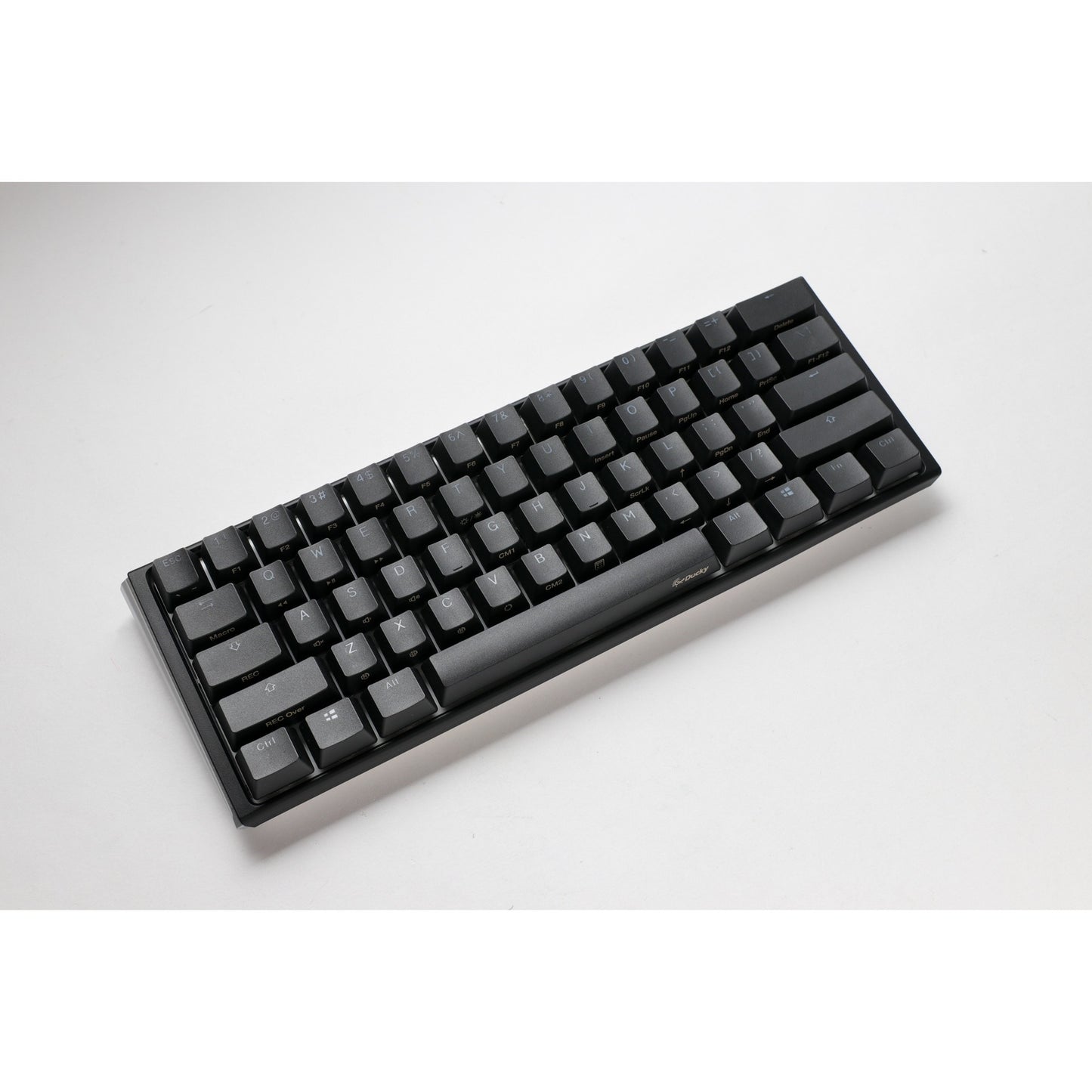 Ducky one 3 classic mini rgb mechanisch toetsenbord (zwart, us lay-out (qwerty), cherry mx silent red, 60%, rgb led, double-shot pbt, hot-swappable, quack mechanics)