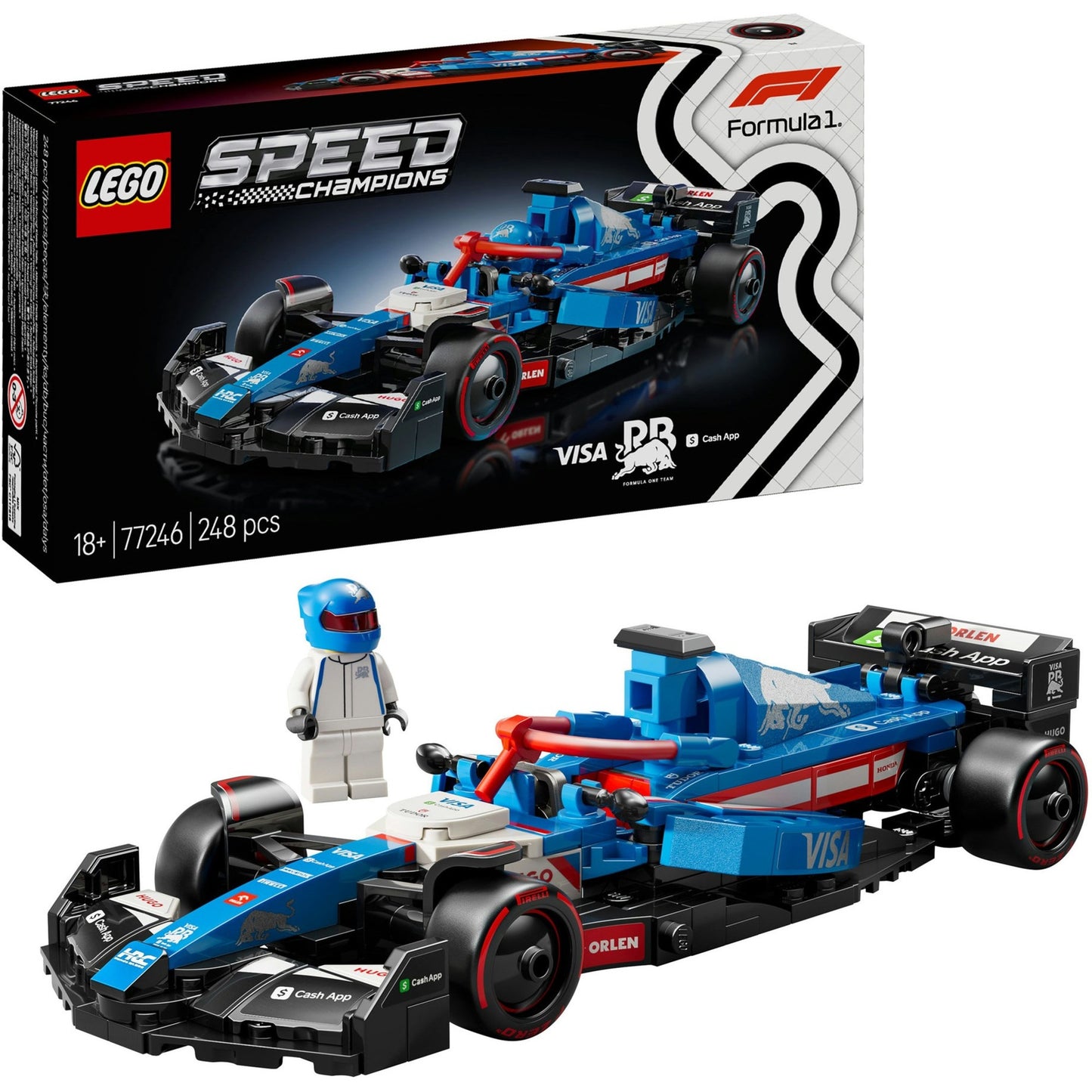 LEGO speed champions visa cash app rb vcarb 01 f1 racewagen set - 77246