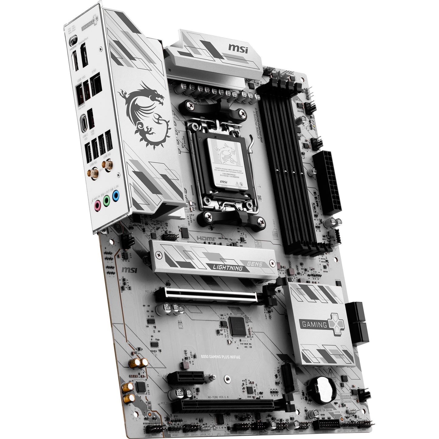MSI b850 gaming plus wifi6e socket am5 moederbord (raid, 2.5gb-lan, wi-fi 6e, bt, sound, atx)