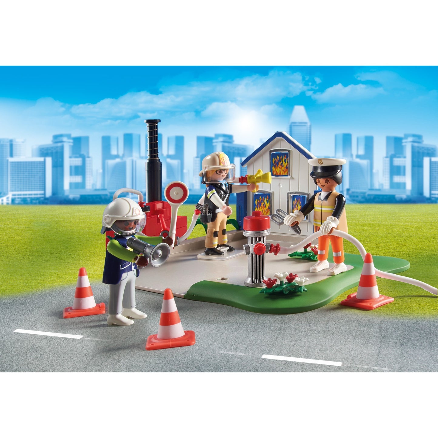 PLAYMOBIL figures - my figures: reddingsmissie constructiespeelgoed (70980)