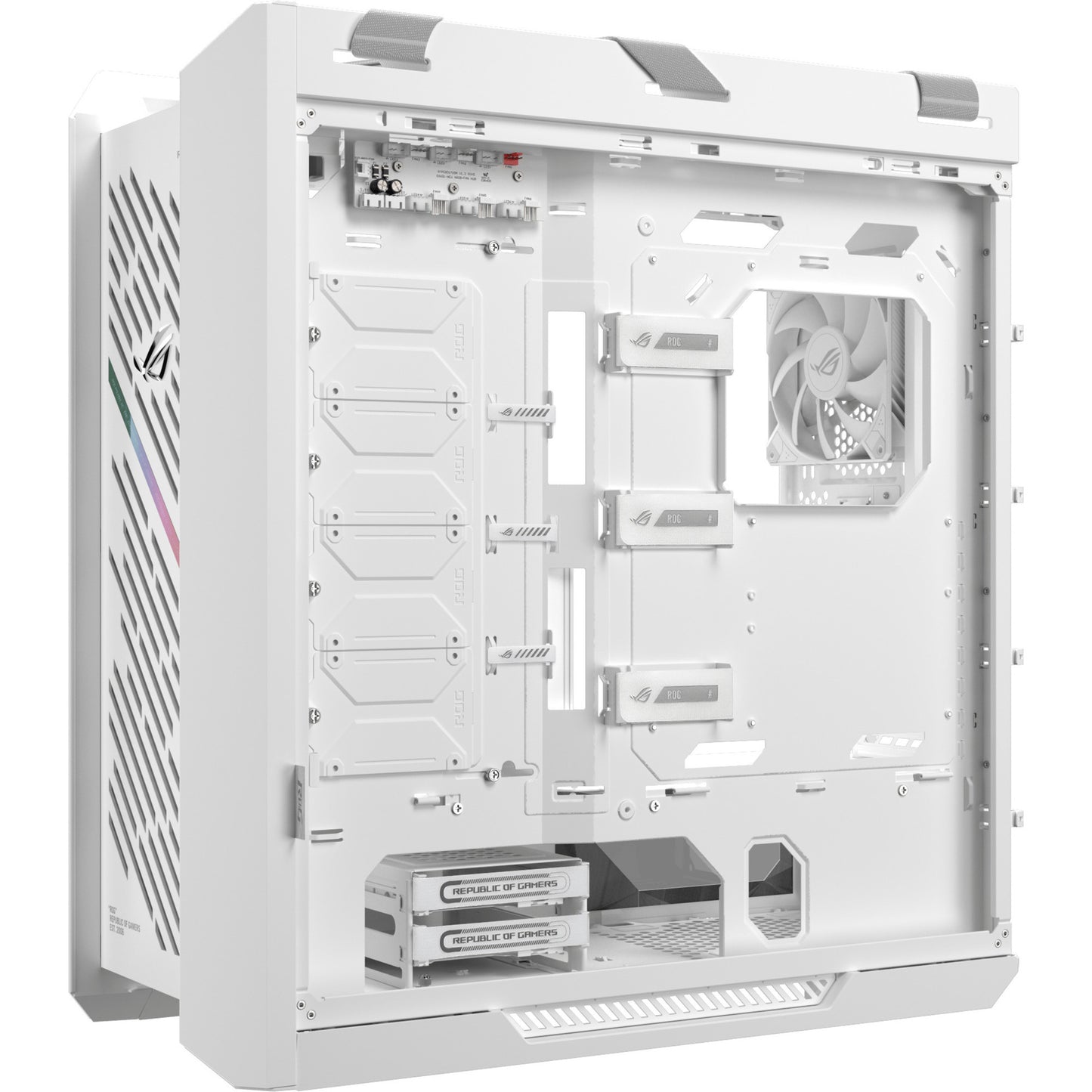 ASUS rog strix helios ii gx601s midi tower behuizing (wit | 4x usb-a | 2x usb-c | rgb | tempered glass)