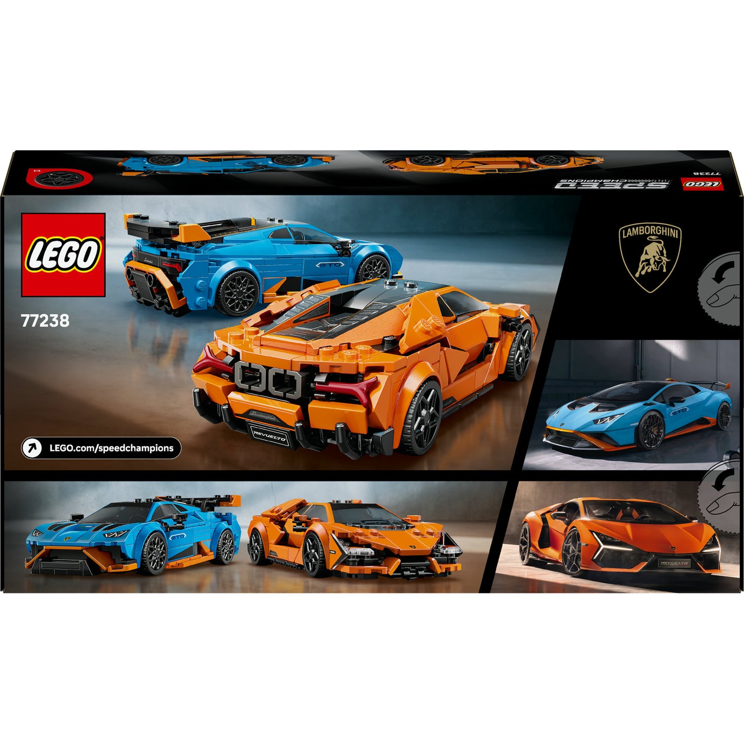 LEGO speed champions 77238 lamborghini revuelto en huracan sto