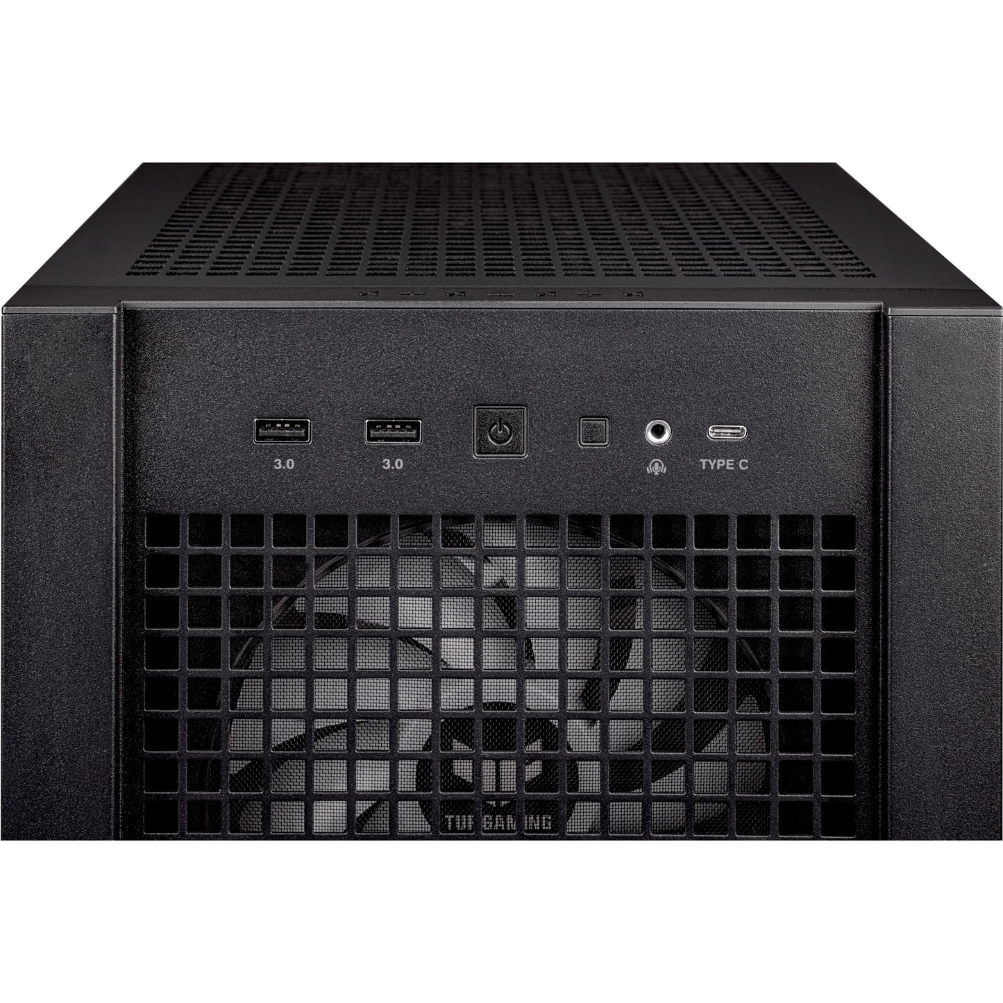 ASUS tuf gaming gt302 argb midi tower behuizing (zwart | 2x usb-a | 1x usb-c | rgb | tempered glass)