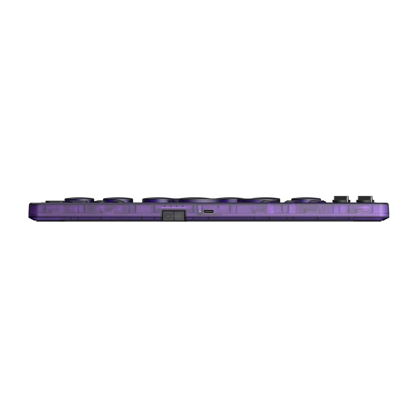 8BitDo arcade controller - transparent purple signature edition (paars transparant, 2.4 ghz bluetooth usb, nintendo switch 1 + 2, pc)