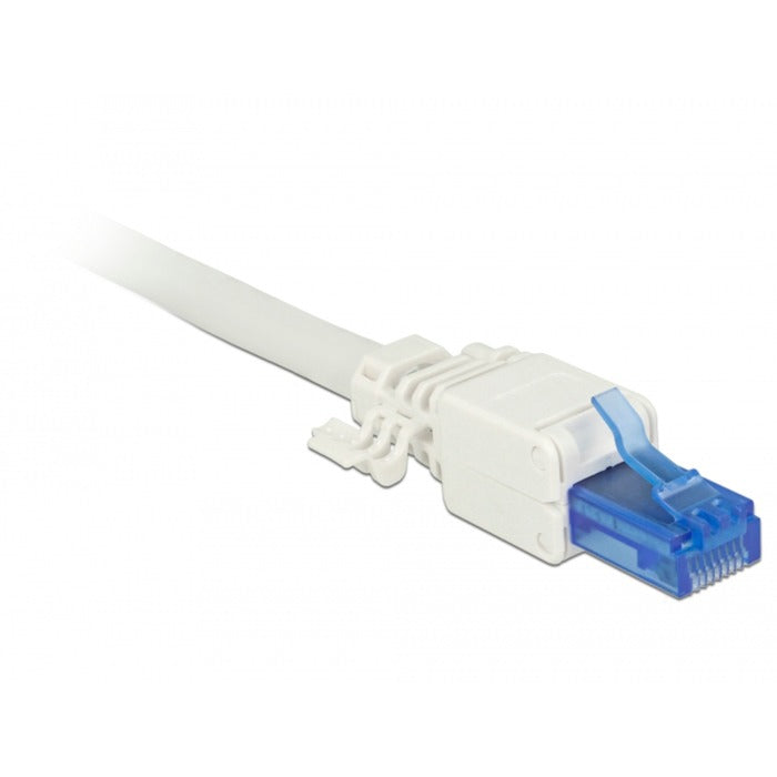 DeLOCK rj45 plug cat.6a utp toolfree stekker (wit, 2 stuks)