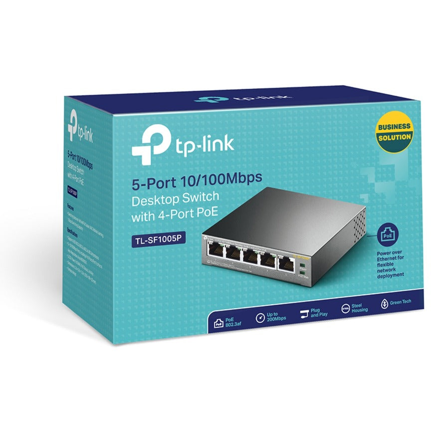 TP-Link tl-sf1005p switch (5 poorts, poe)