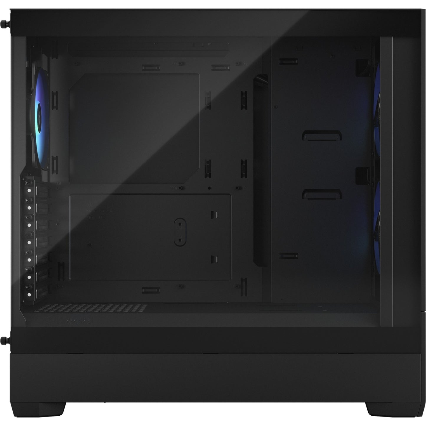 Fractal Design pop air rgb midi tower behuizing (zwart | 2x usb-a | rgb | tempered glass)