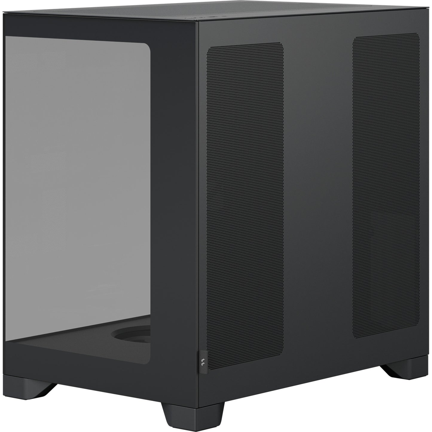 Fractal Design pop 2 vision midi tower behuizing (zwart | 1x usb-a | 1x usb-c | tempered glass)
