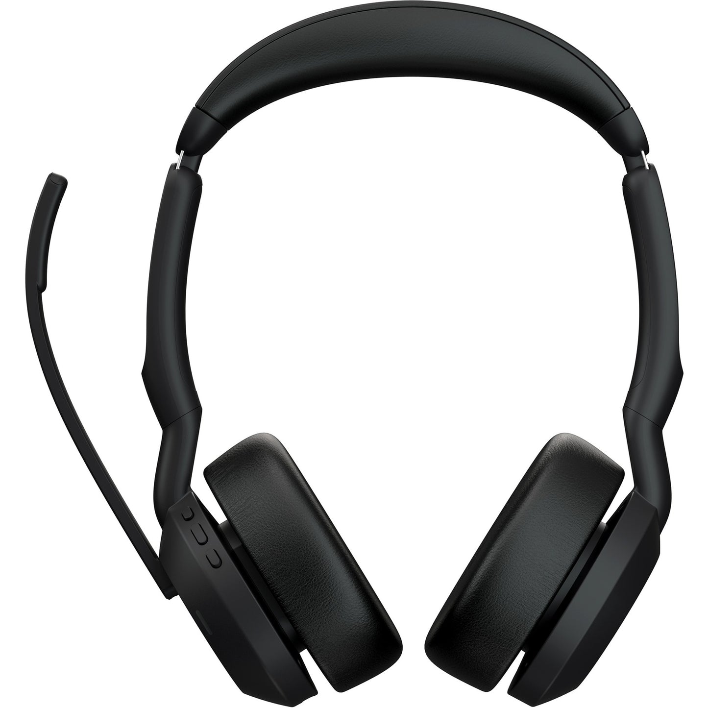 Jabra evolve2 55, incl. oplaadstandaard on-ear headset (zwart, stereo, uc, usb-c, link380c)