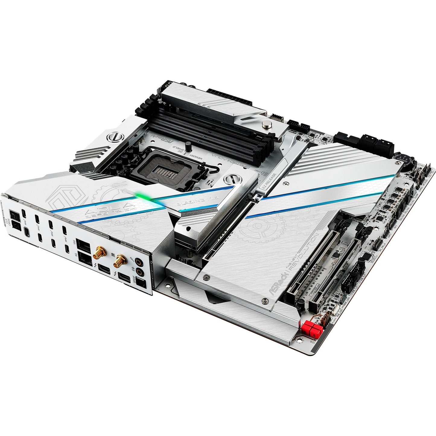 ASRock z890 taichi aqua socket 1851 moederbord (zwart, raid, 10gb-lan, 5gb-lan, wi-fi 7, bt, sound, e-atx)