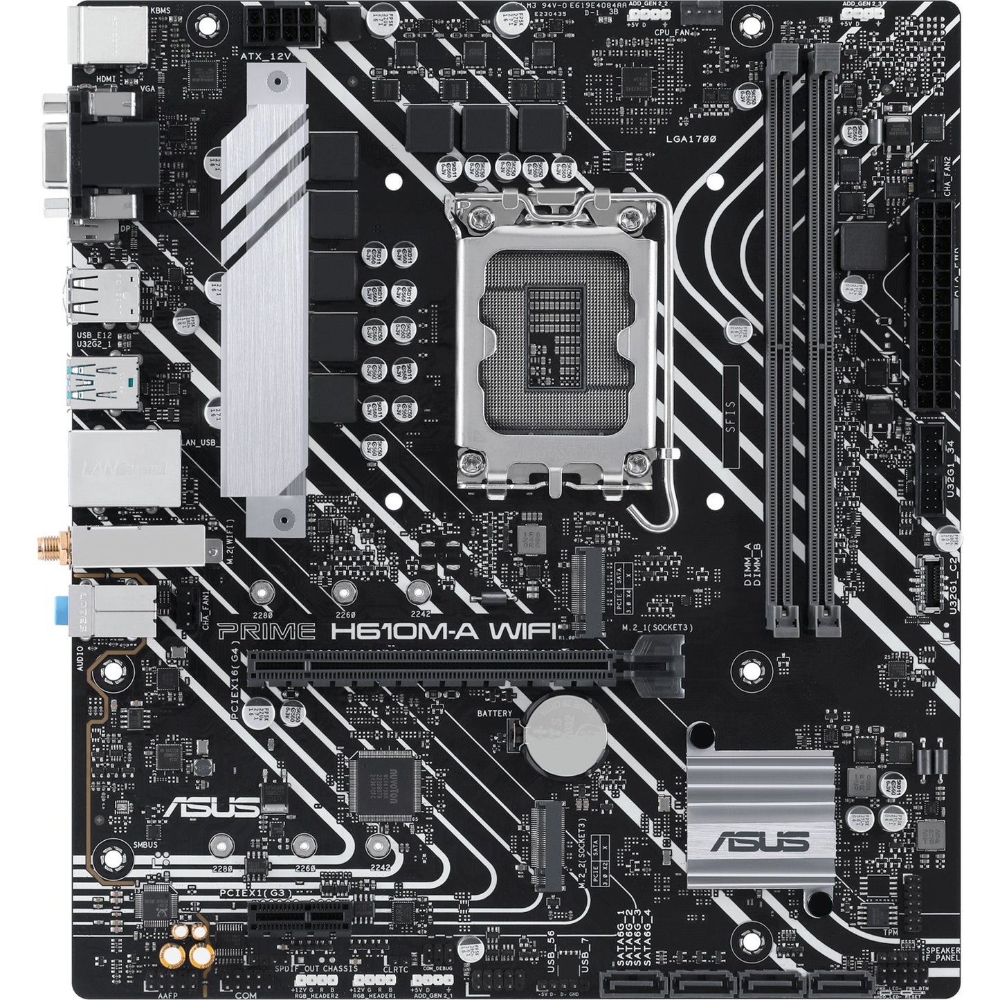 ASUS prime h610m-a wifi socket 1700 moederbord
