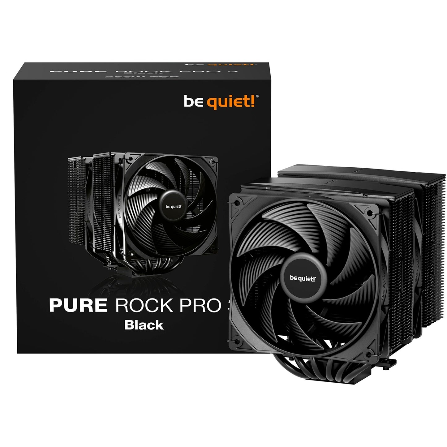 Be Quiet! pure rock pro 3 cpu-koeler (zwart)