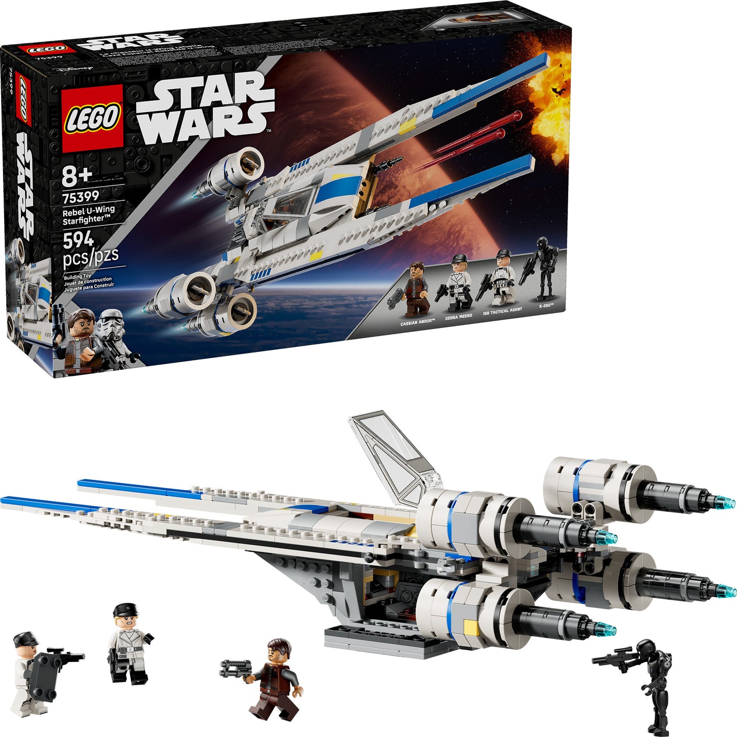 LEGO star wars 75399 andor rebel u-wing starfighter ruimteschip