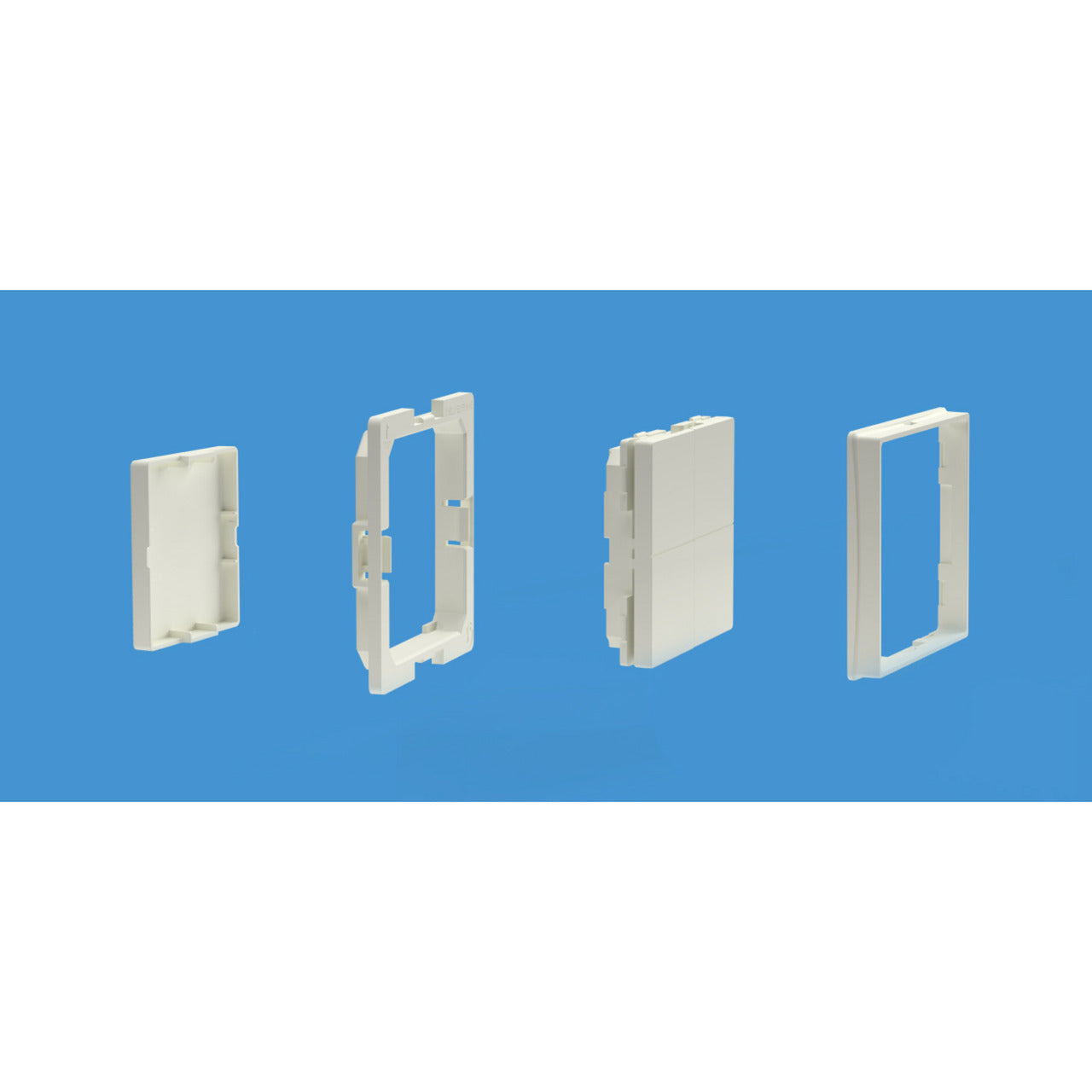 Shelly blu wall switch 4 (stand alone) schakelaar (wit, bluetooth 4.2)