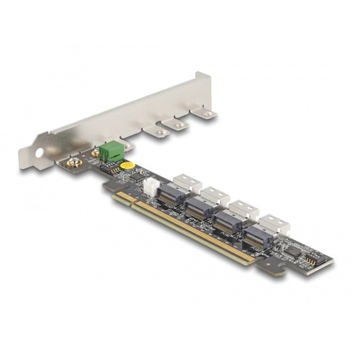 DeLOCK pci express x16 card to 4 x internal sff-8654 4i nvme netwerkadapter