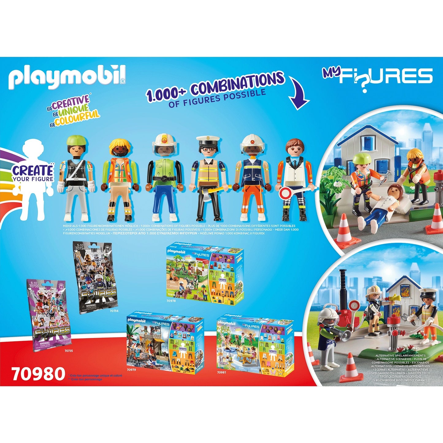 PLAYMOBIL figures - my figures: reddingsmissie constructiespeelgoed (70980)