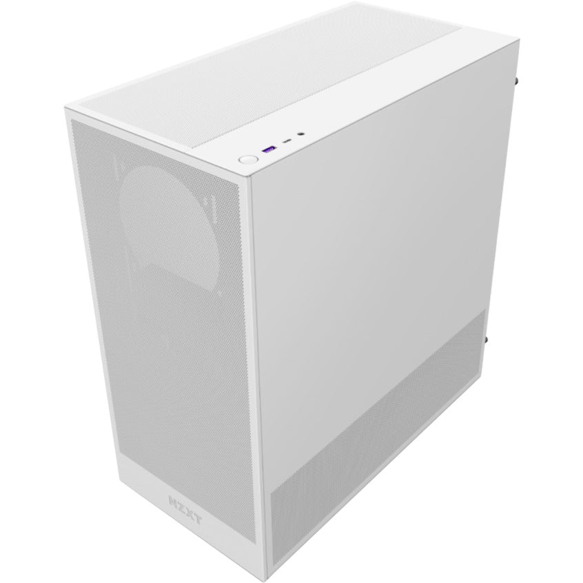 NZXT h5 flow v2 midi tower behuizing (wit | 1x usb-a | 1x usb-c | tempered glass)