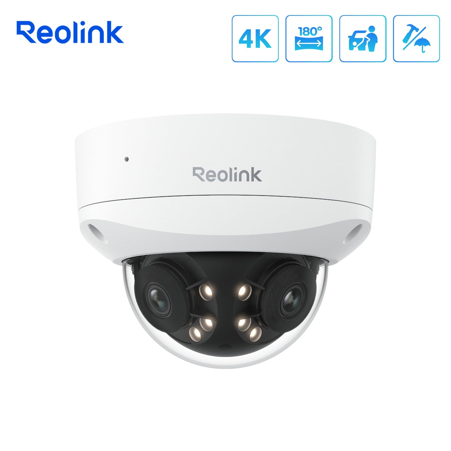 Reolink P737-A beveiligingscamera (Wit, 4K UHD, 8MP, PoE)