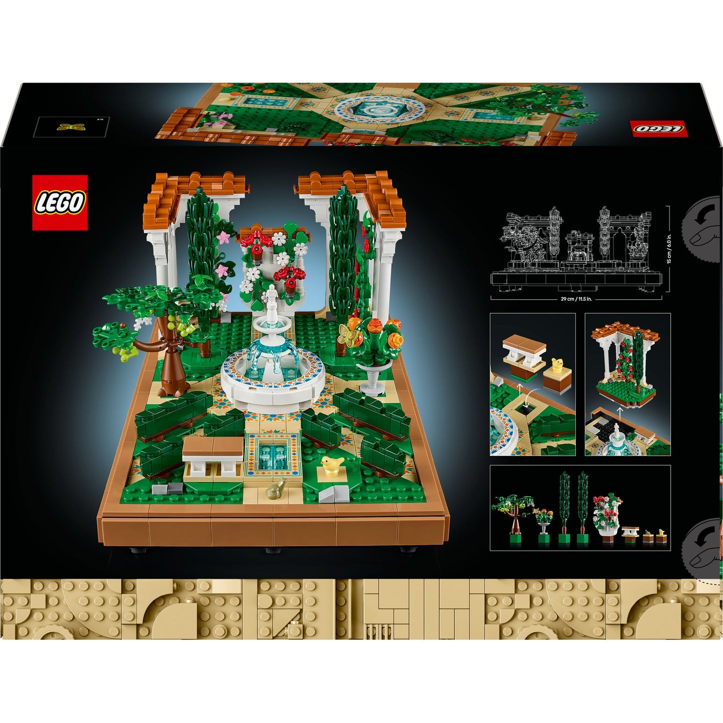 LEGO icons - tuin met fontein constructiespeelgoed (10359)