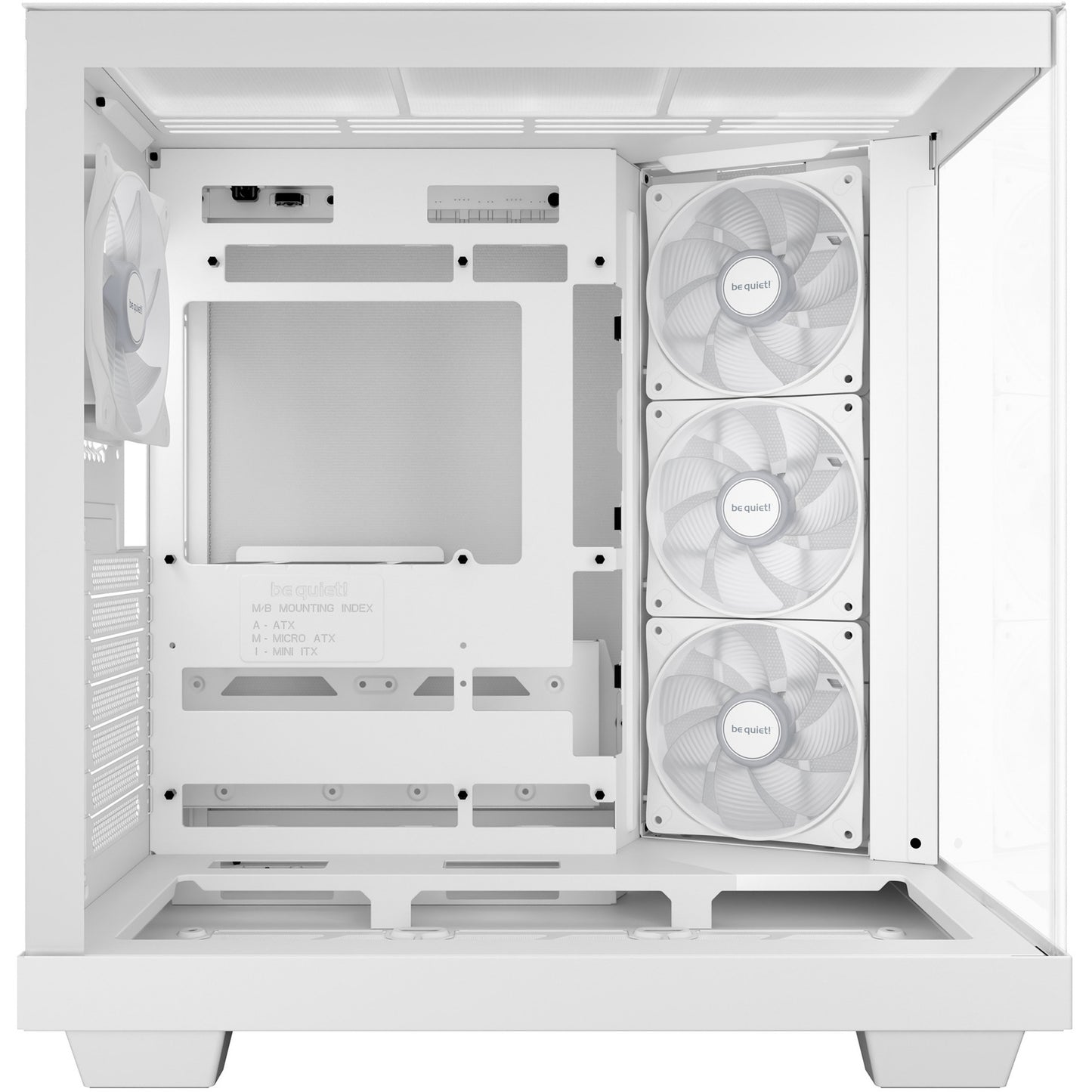 Be Quiet! light base 500 lx midi tower behuizing (wit | 2x usb-a | 1x usb-c | rgb | window)