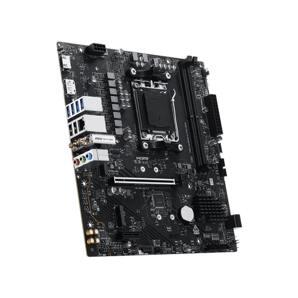 MSI pro a620am-g evo wifi socket am5 moederbord (raid, 2.5gb-lan, wifi, bt, sound, µatx)
