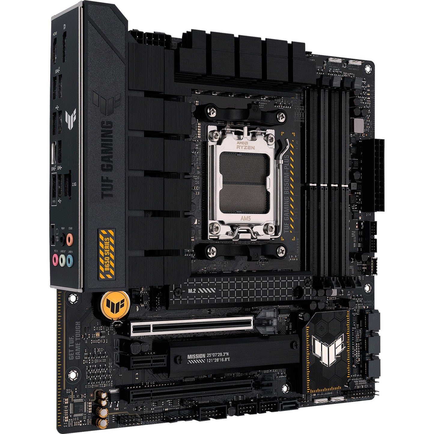 ASUS tuf gaming b650m-plus socket am5 moederbord (zwart, raid, 2.5 gb-lan, sound, µatx)