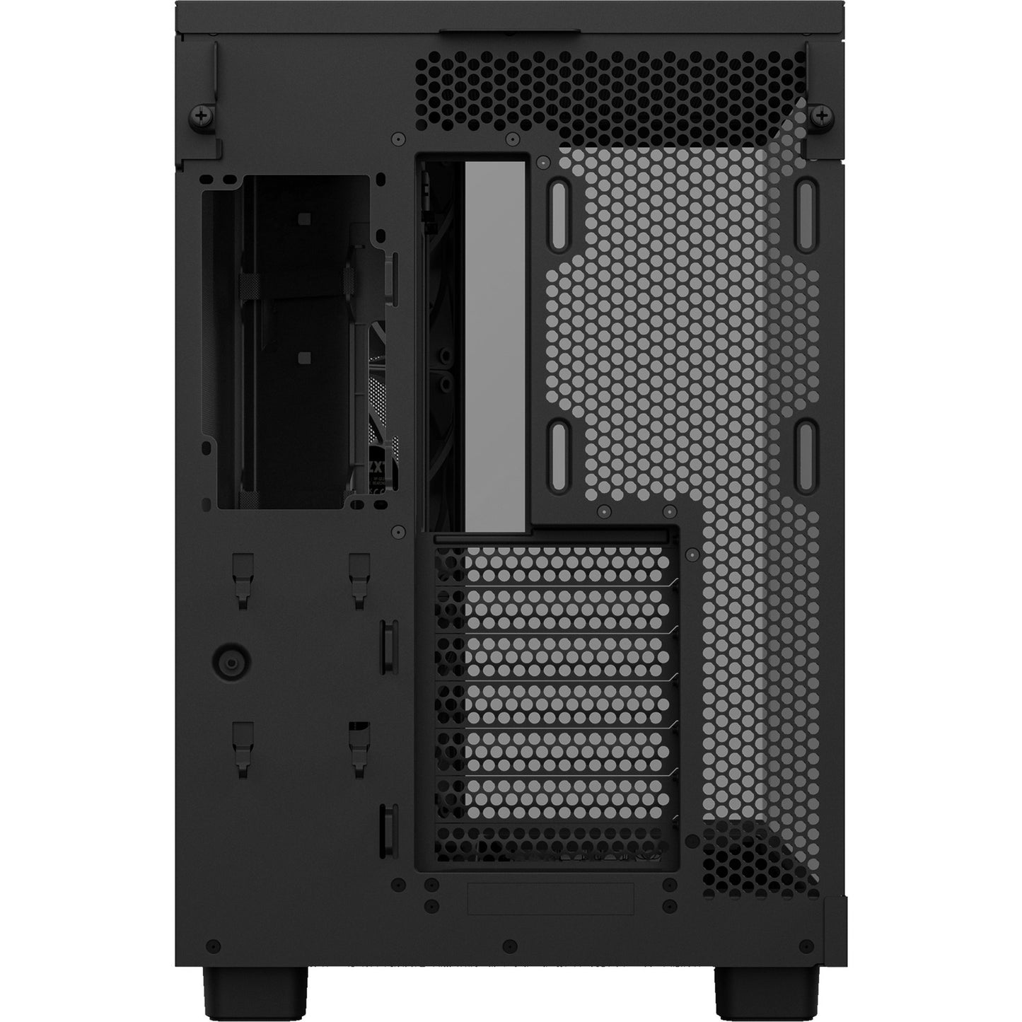 NZXT h6 flow midi tower behuizing (zwart | 2x usb-a | 1x usb-c | tempered glass)