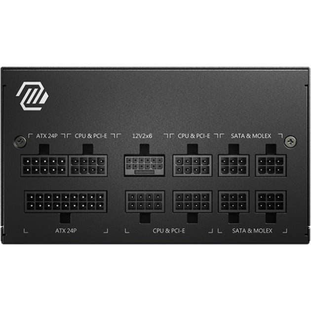 MSI mag a750gl pcie5 ii modulaire 750 watt voeding (zwart, 1x 12v-2x6, 3x pcie)