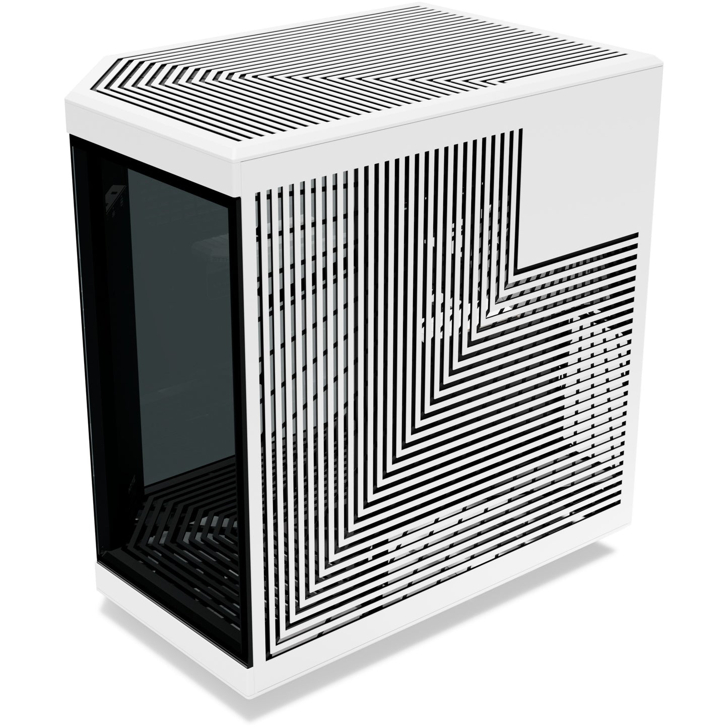 HYTE y70 midi tower behuizing (wit | 2x usb-a | 1x usb-c | tempered glass)