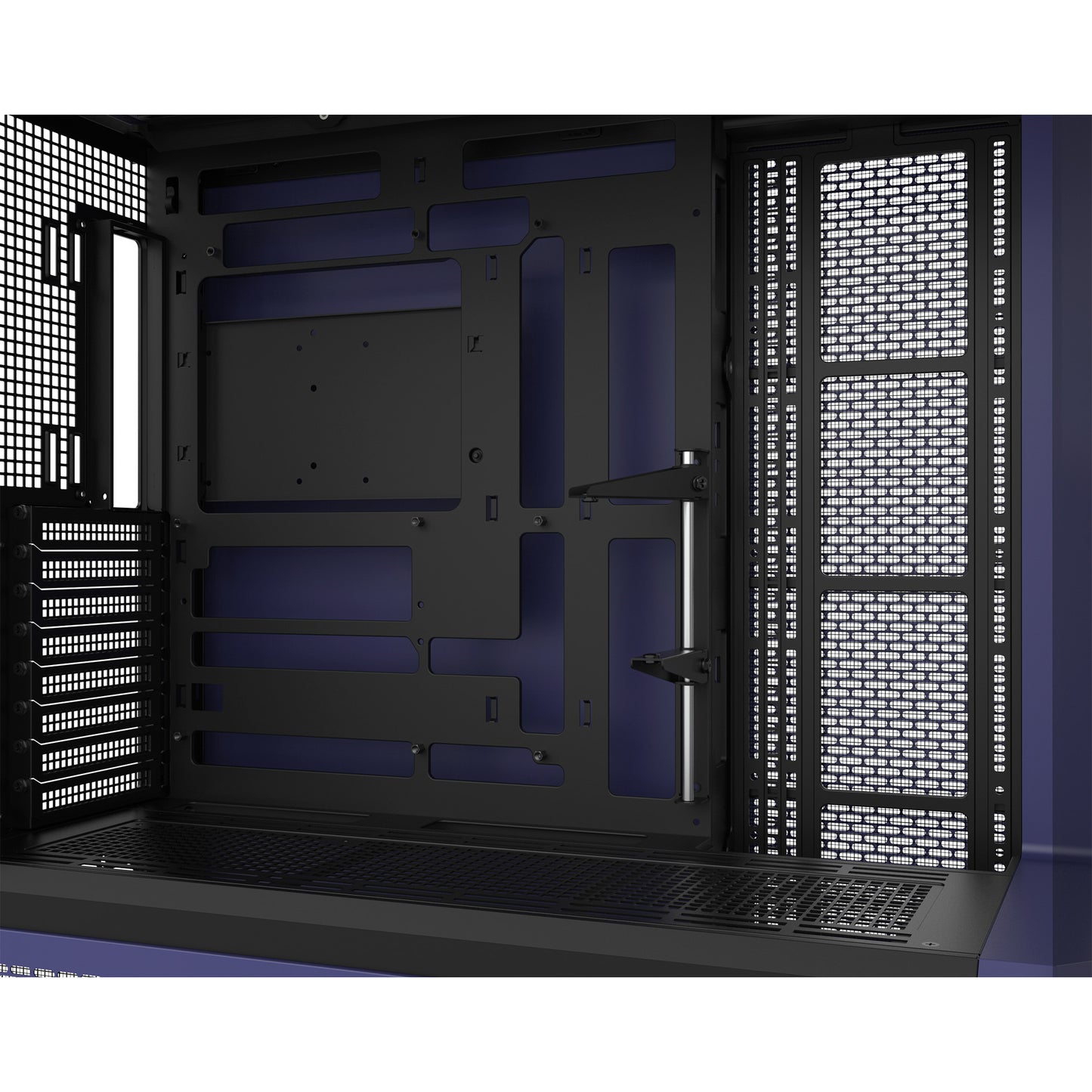 Thermaltake view 600 tg future dusk big tower behuizing (paars zwart | 2x usb-a | 1x usb-c | tempered glass)