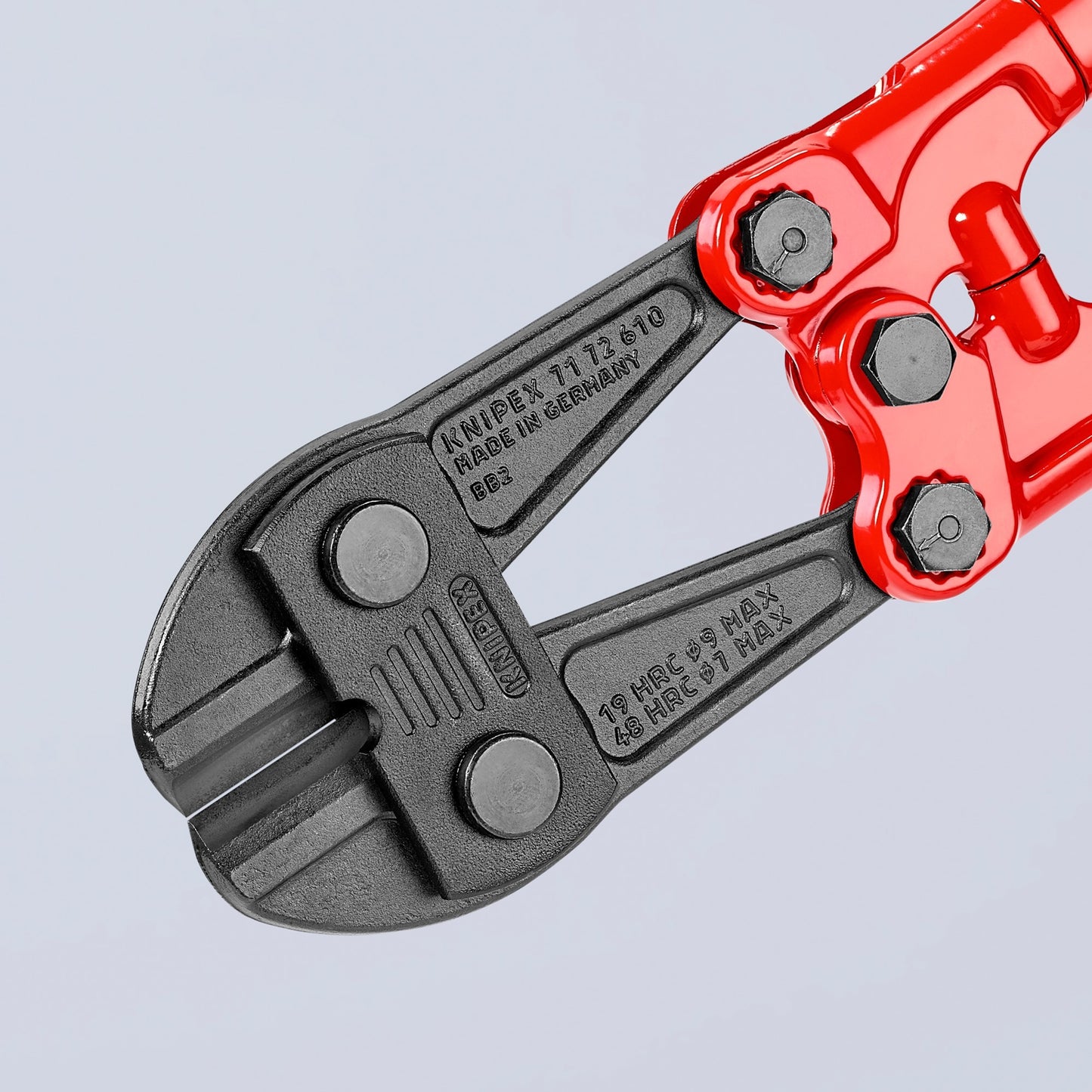 KNIPEX betonschaar 7172610 kniptang (rood blauw, middensnijder, geschroefd scharnier)