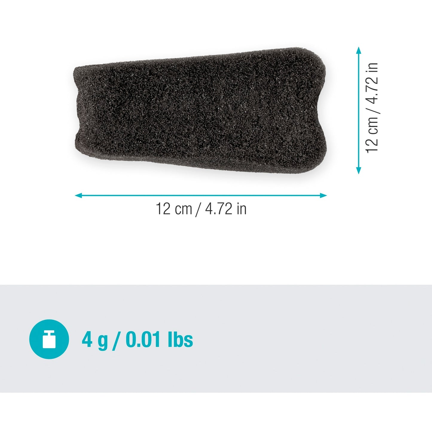 GARDENA cleansystem spons, reserveonderdeel voor cleansystem fietsborstel 18848 spons (zwart, 18849-20)