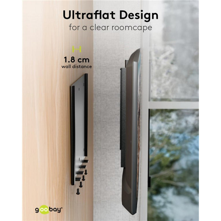 Goobay tv wall mount caravan fixed (m), 23 to 42 inch wandmontage (zwart)