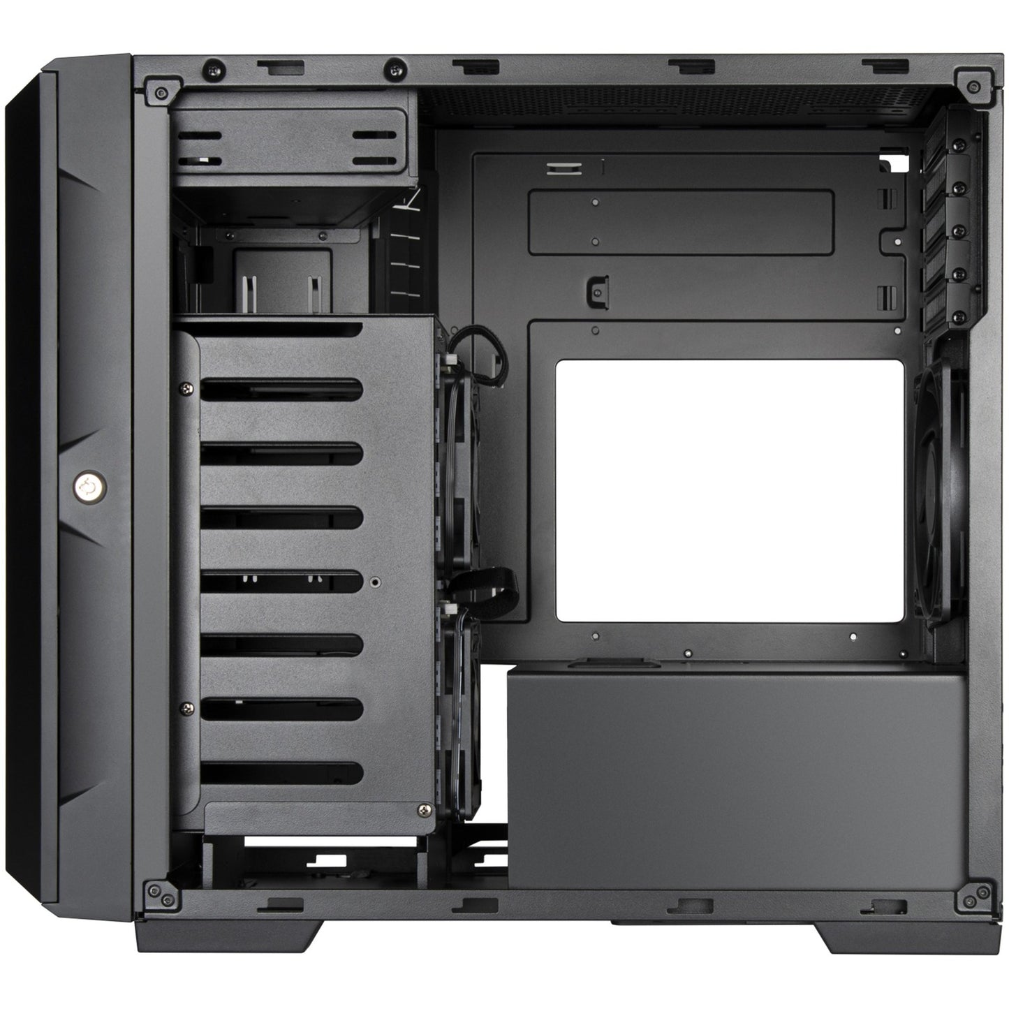 SilverStone cs382 mini tower behuizing (zwart | 2x usb-a | 1x usb-c)