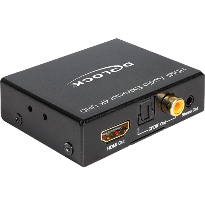 DeLOCK hdmi audio extractor 4k adapter (zwart)