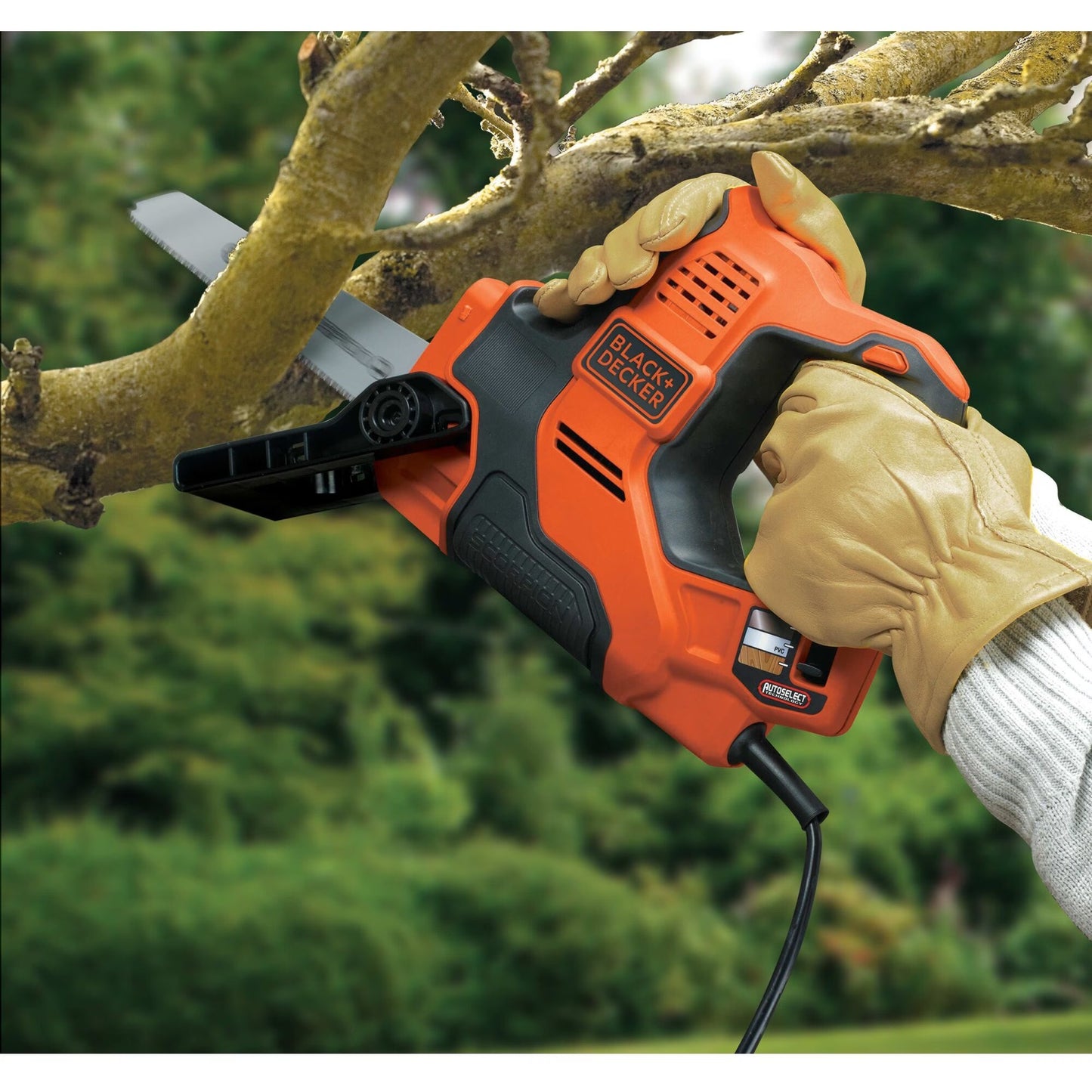 BLACK+DECKER 500w scorpion multizaag met autoselect technologie rs890k-qs reciprozaag (oranje zwart)