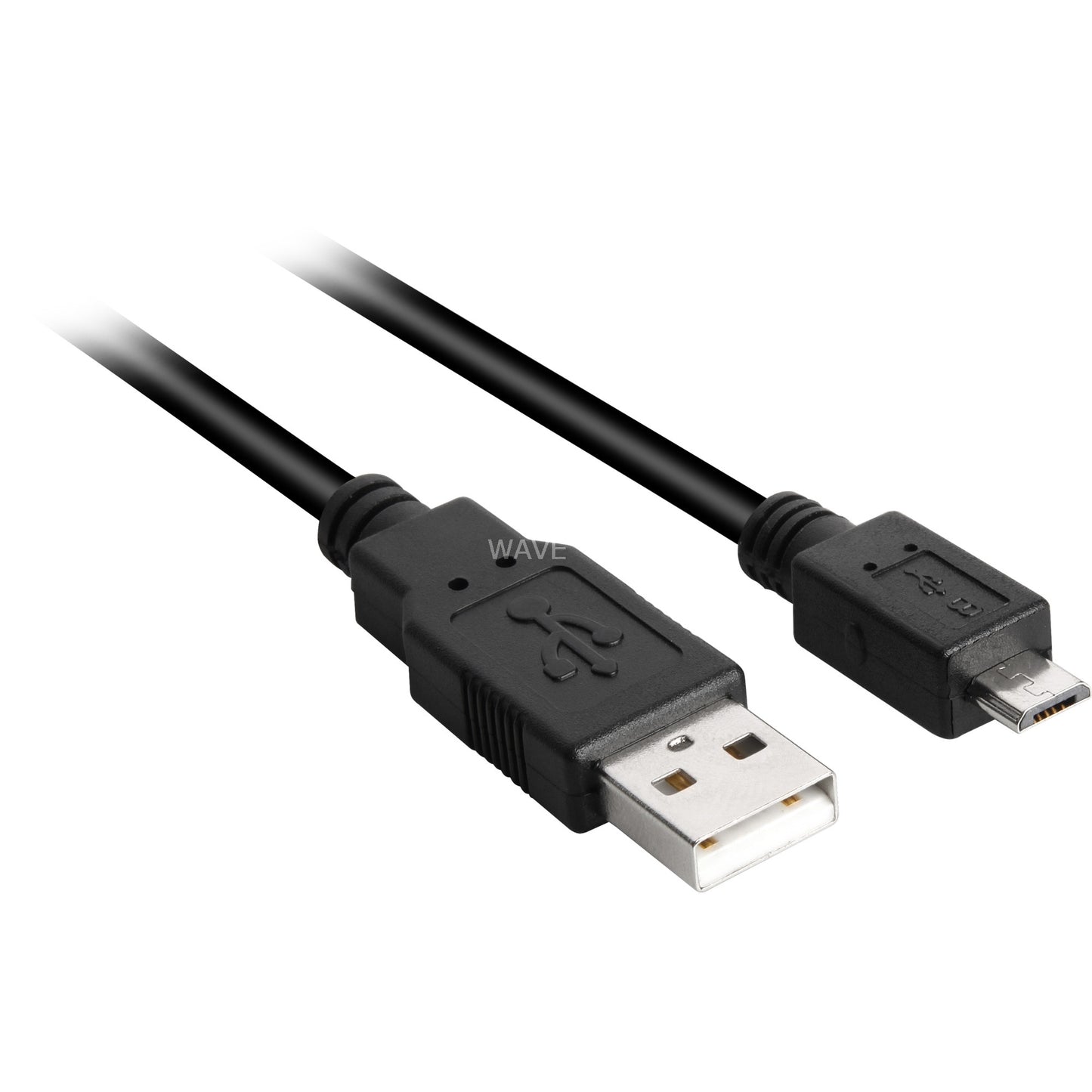 Sharkoon usb-a 2.0 > micro usb-b kabel (zwart, 2 meter)