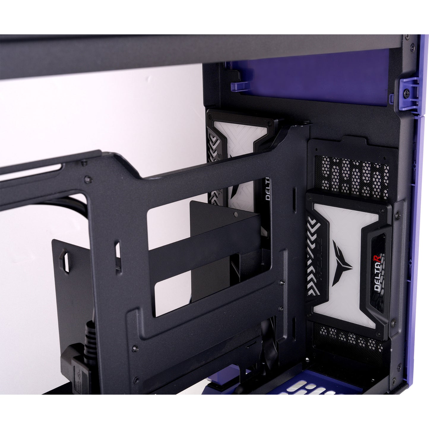 Thermaltake tr100 future dusk mini tower behuizing (paars | 2x usb-a | 1x usb-c)