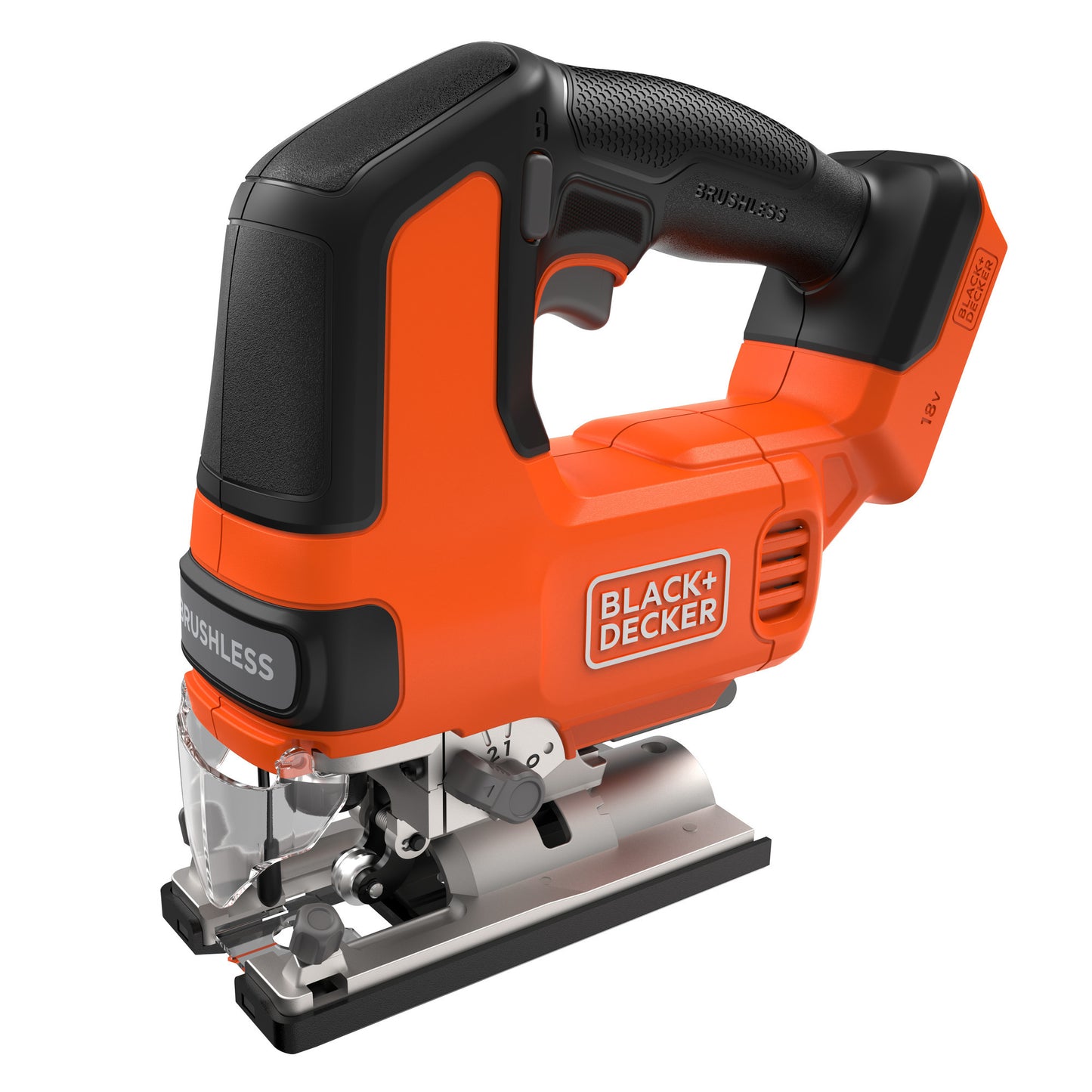 BLACK+DECKER blcjs78n-xj 18v decoupeerzaag (zwart oranje, accu en oplader niet inbegrepen)