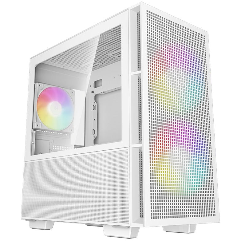 DeepCool ch360 mini tower behuizing (wit | 1x usb-a | 1x usb-c | rgb | window)