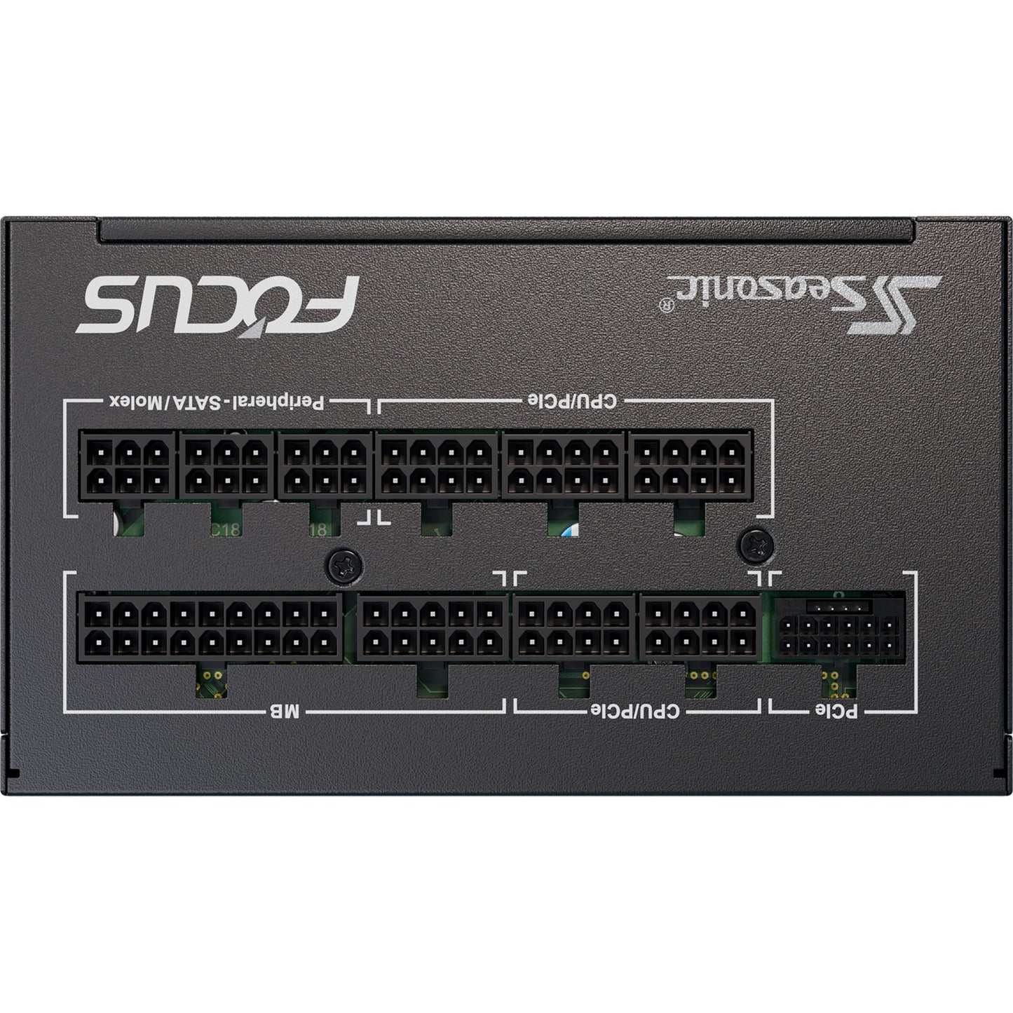Seasonic focus gx-850-v4 atx3.1 modulaire 850 watt voeding (zwart, 1x 12vhpwr, 3x pcie)
