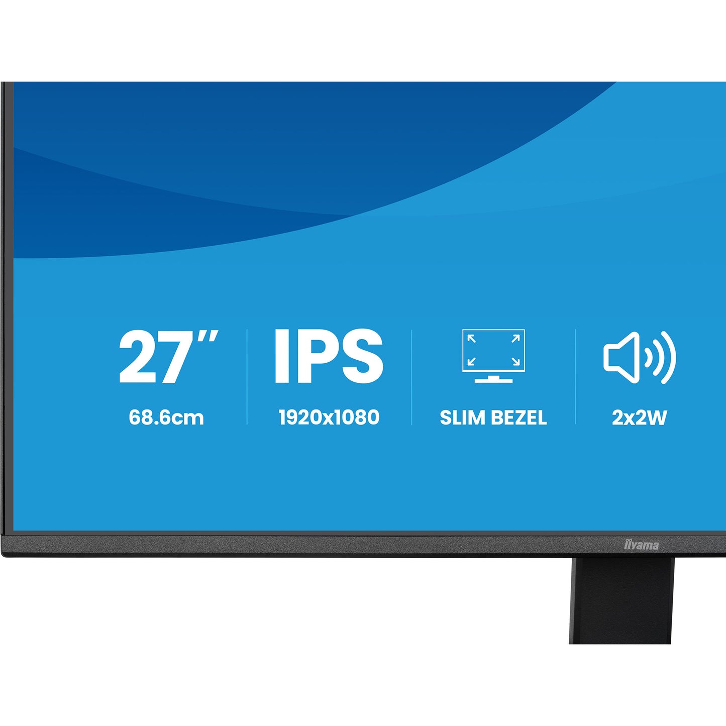 Iiyama prolite x2791hs-b1 27 monitor (zwart (mat), 120 hz, hdmi, displayport, audio)
