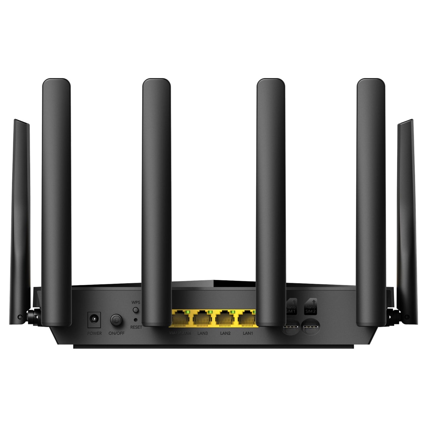 Cudy ac1200 wi-fi 4g lte-cat6 gigabit mesh router (zwart, mesh, app, 2x nano sim-slot)