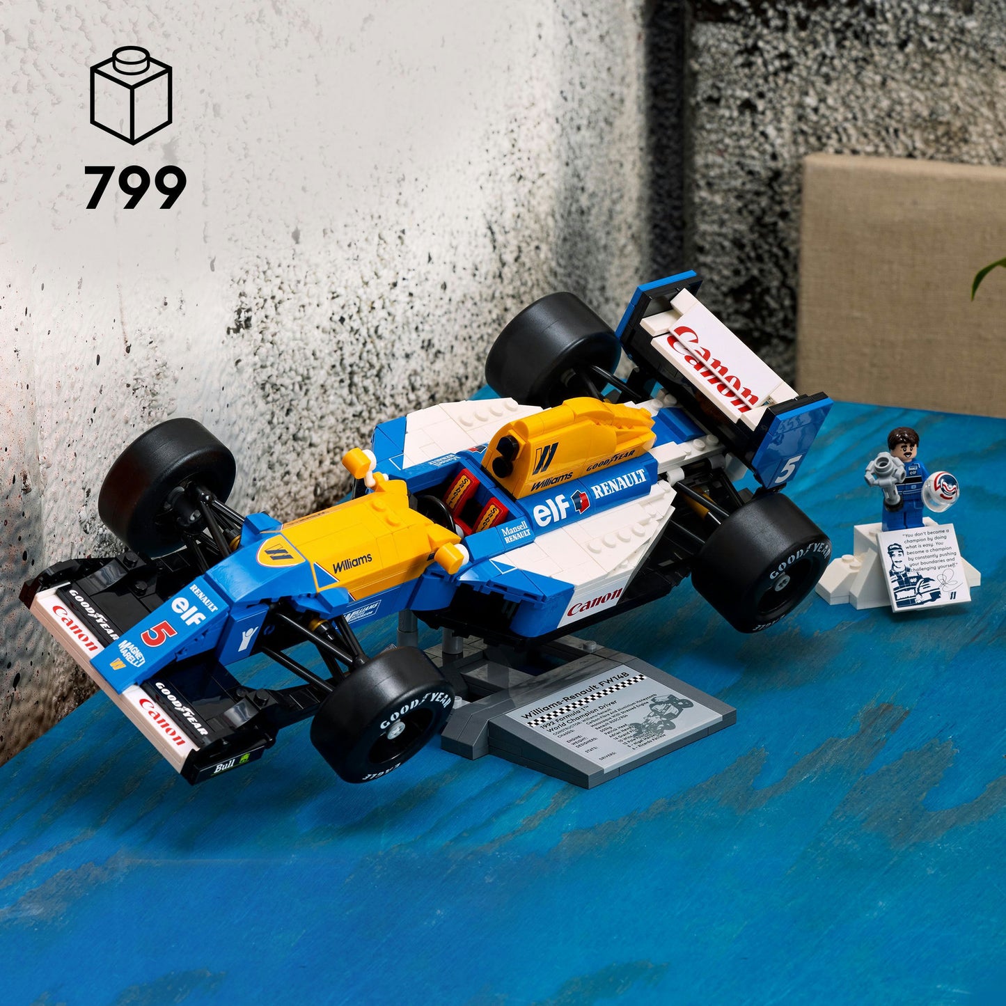LEGO icons williams racing fw14b en nigel mansell formule 1 auto - 10353