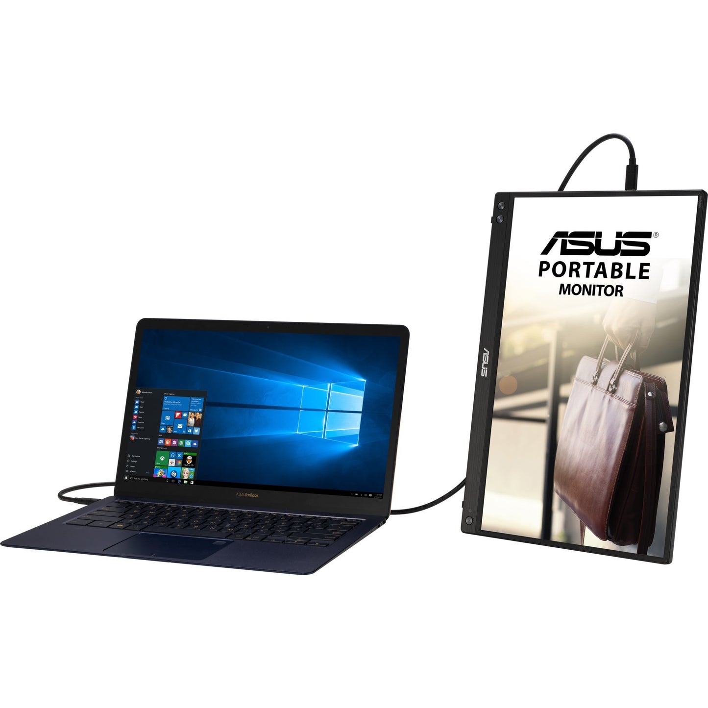 ASUS zenscreen mb16acv 16 monitor (zwart, usb-c)