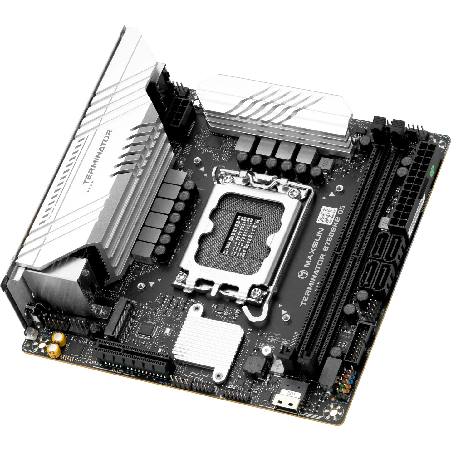 MAXSUN ms-terminator b760bkb d5 wifi socket 1700 moederbord (zwart, raid, 2.5 gb-lan, wlan, bt, sound, µatx)