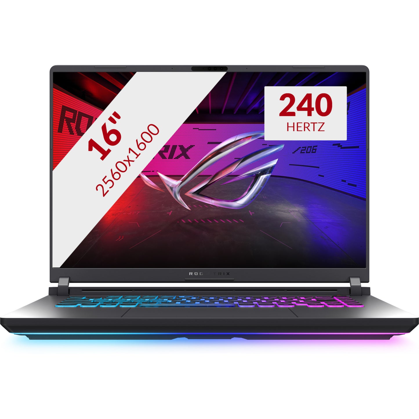 ASUS rog strix g16 g615lp-s5087w 16 gaming laptop (zwart grijs | core ultra 9 275hx | rtx 5070 | 32 gb | 1 tb ssd)