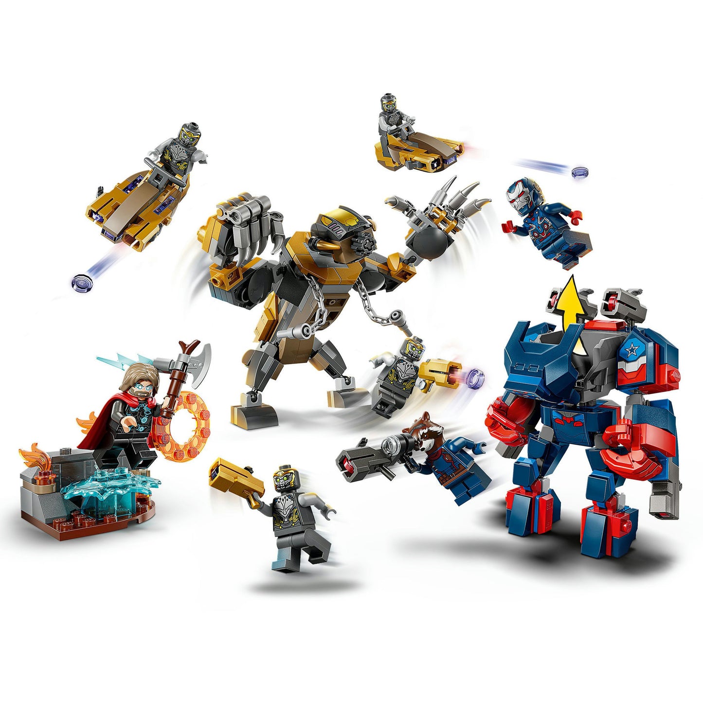 LEGO super heroes marvel 76322 avengers endgame thor vs. chitauri