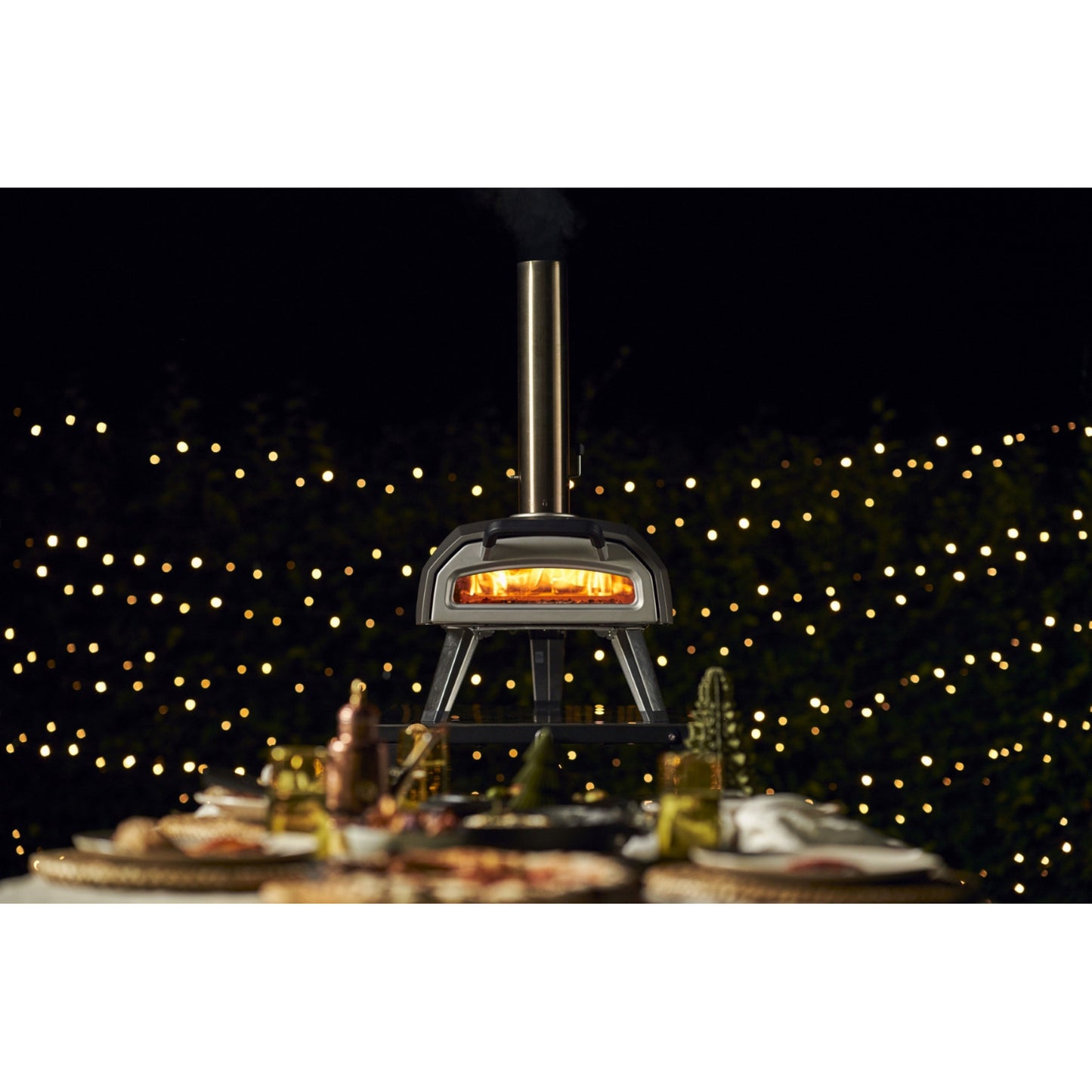 Ooni karu 2 multi-fuel pizza oven pizzaoven (zwart roestvrij staal, 12'' pizza, hout, houtskool en gas)